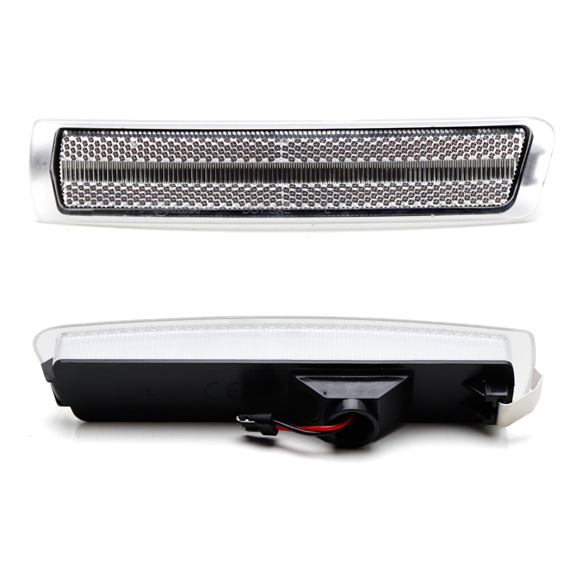 96-02 BMW Z3 Euro Clear Lens Front Bumper with White Full LED Strip Side Markers - Upgrade for Enhanced Visibility & Style (Perfect for Night Driving & Car Shows)