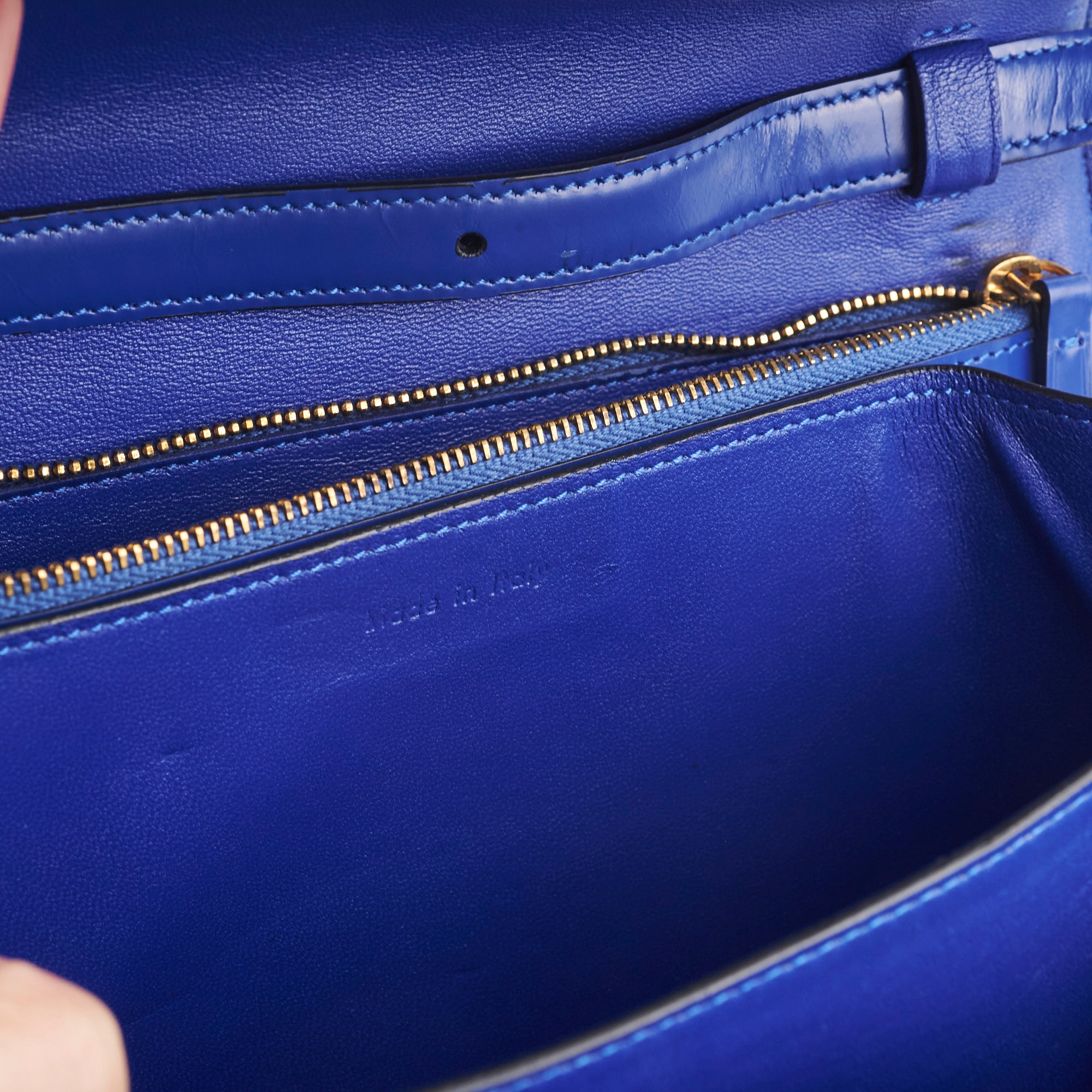 Celine Medium Royal Blue Box Crossbody Bag - Luxury Leather Shoulder Purse for Women | Perfect for Work, Travel & Evening Events