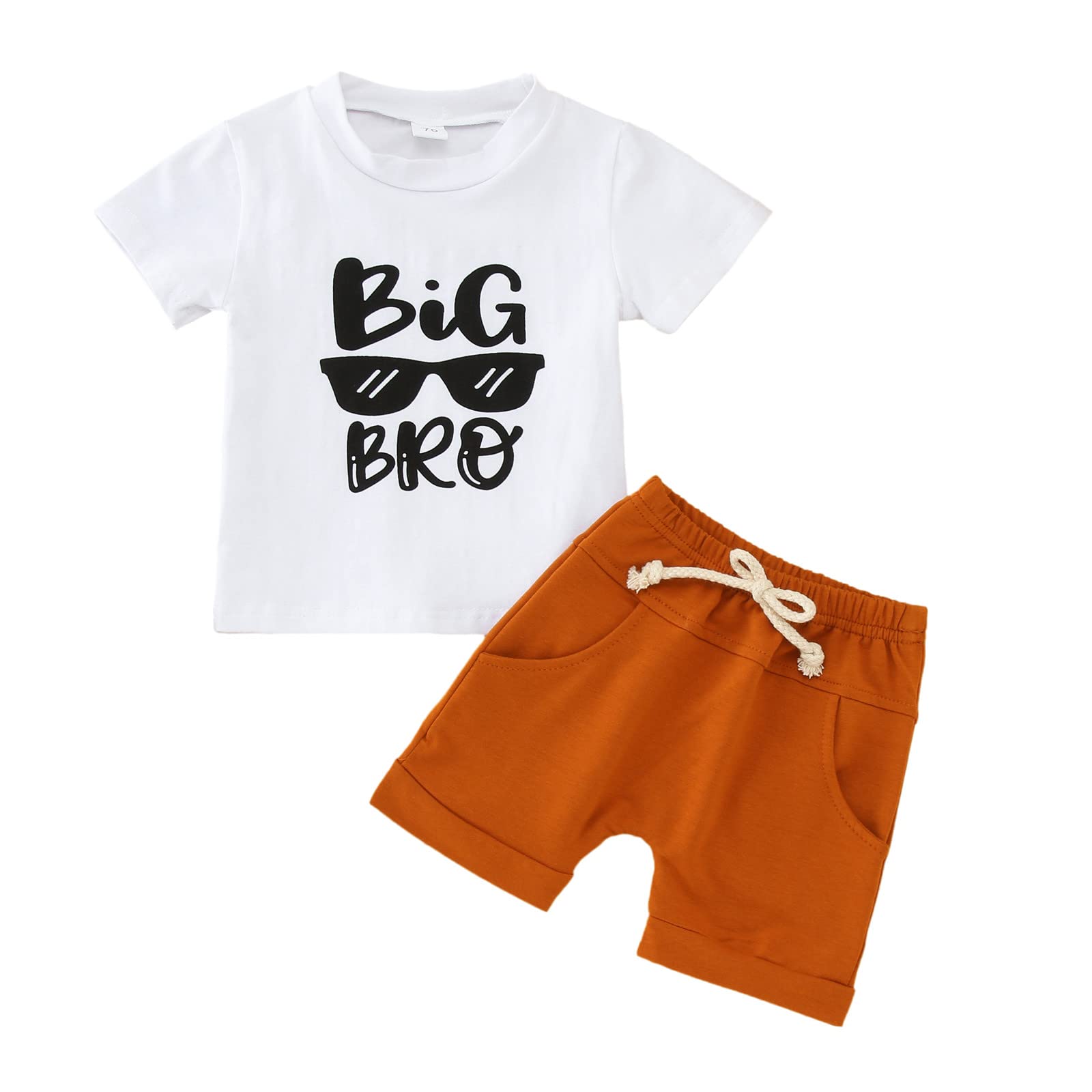 Baby Boys Knit T-Shirt & Shorts Set - Letter Print for Toddlers - Playtime Outfits