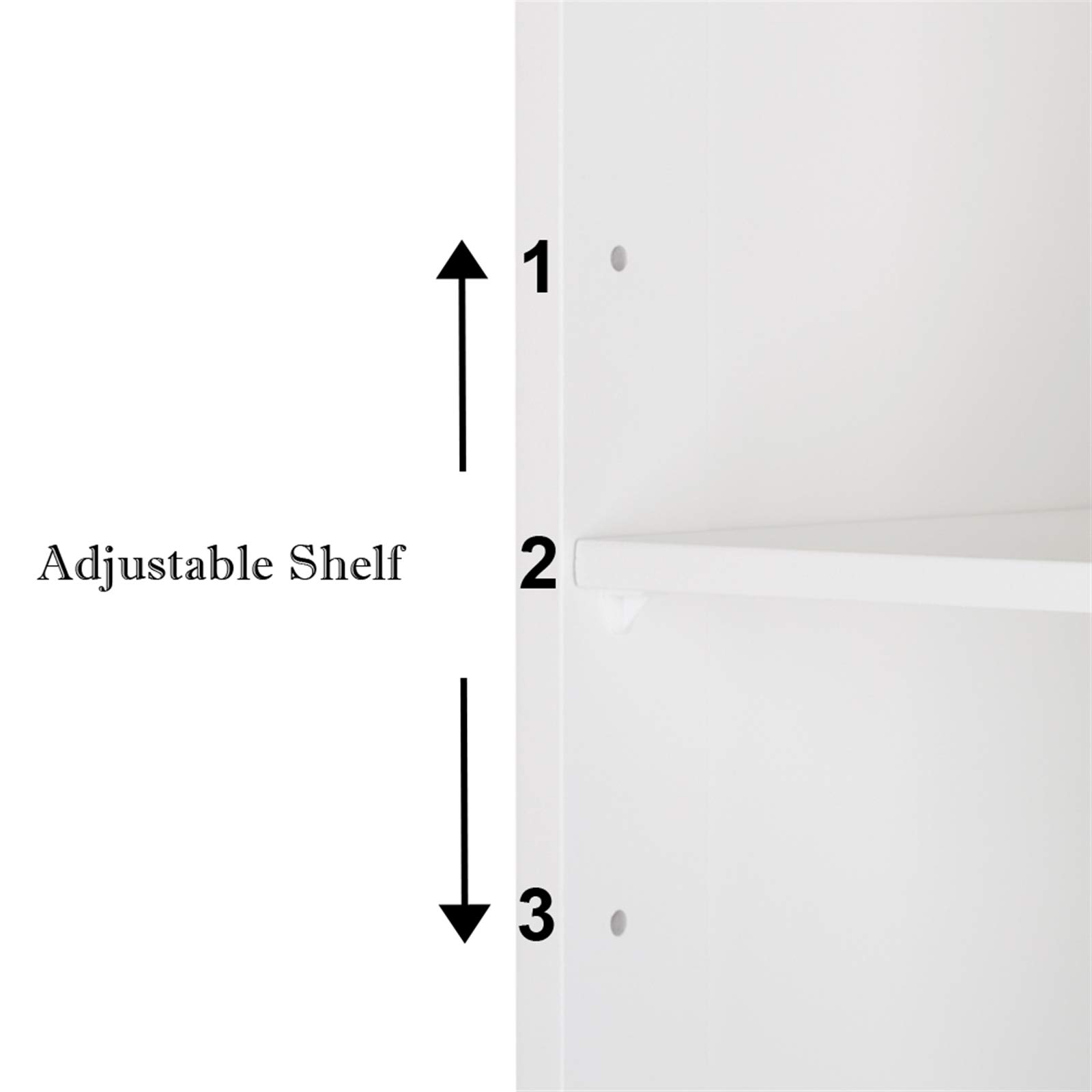4-Drawer Wooden Bathroom Storage Cabinet with Adjustable Shelf - Free Standing Floor Organizer for Bathroom, Living Room & Kitchen - Perfect for Towel Storage, Toiletries Organization & Home Decor