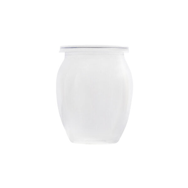7 oz. Oval Mousse Cups with Lids - 8 Count Set | Perfect for Desserts, Parfaits & Party Catering | Reusable Plastic Containers for Baking, Snacks & Food Storage