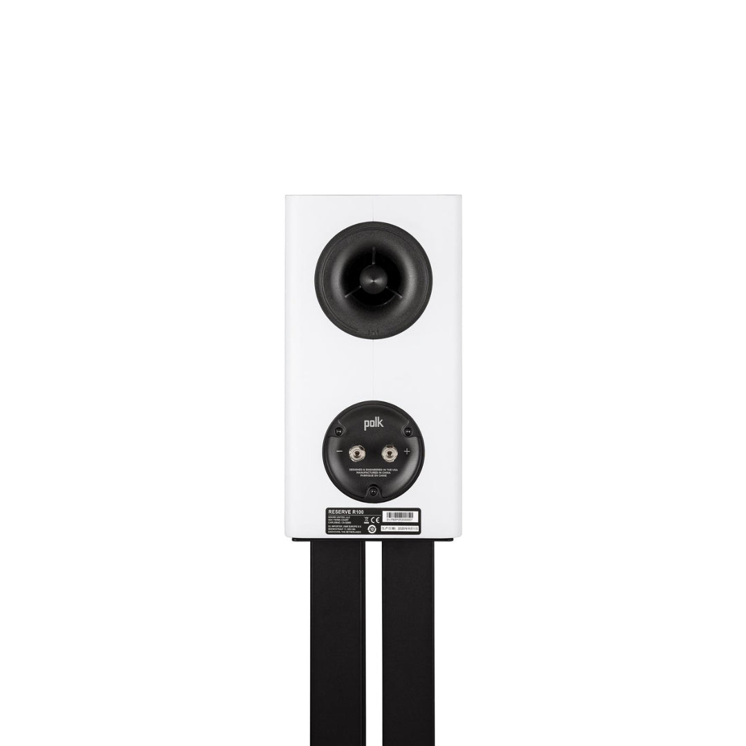 Polk Reserve R100 Bookshelf Speakers (Pair) - Premium Hi-Fi Audio for Home Theater & Music Listening - Perfect for Living Room, Office & Studio Use