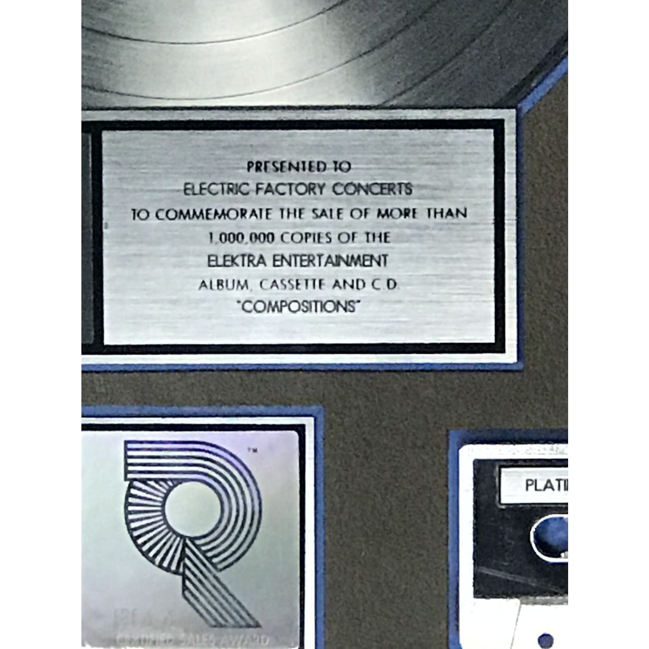 Anita Baker RIAA Platinum Album Award - Official Music Composition Award for Best R&B & Soul Albums - Perfect for Music Collectors, Fans & Display in Studios