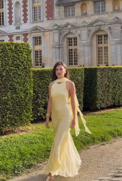 Elegant Yellow Chiffon Mermaid Prom Dress for Wedding Guest - J6416 | Perfect for Evening Parties, Formal Events & Special Occasions