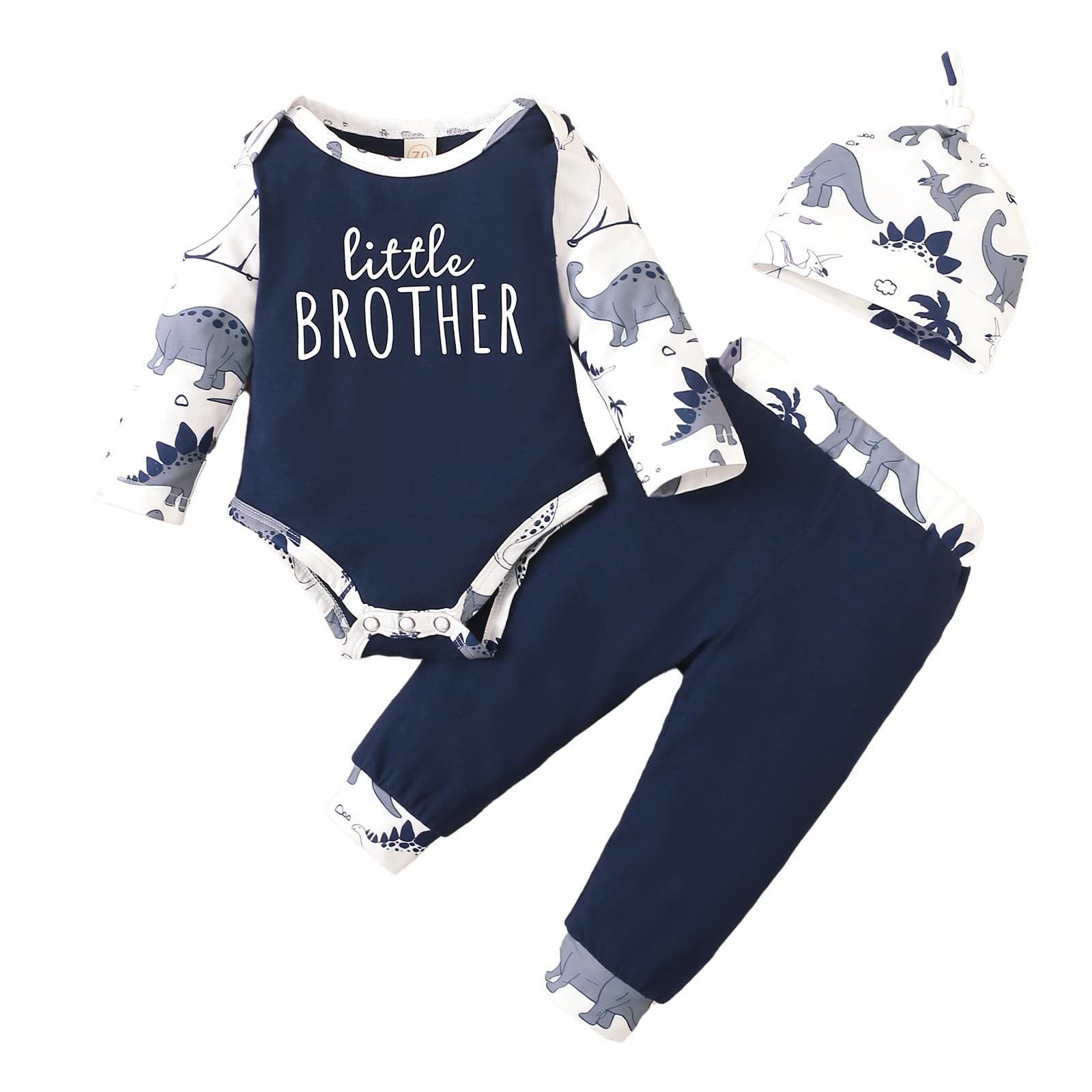 Dinosaur Brother Matching Outfits for Baby & Toddler Boys - Cute Top & Pants Set | Perfect for Sibling Photos, Family Outings & Birthday Parties