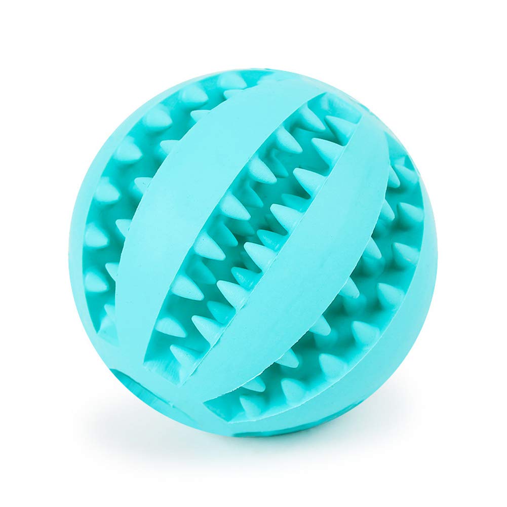 NAMSAN Large Durable Dog Chew Toys - Interactive Rubber Ball with Treat Dispenser for Teeth Cleaning & Mental Stimulation - Perfect for Aggressive Chewers, Outdoor Fetch & Training Sessions