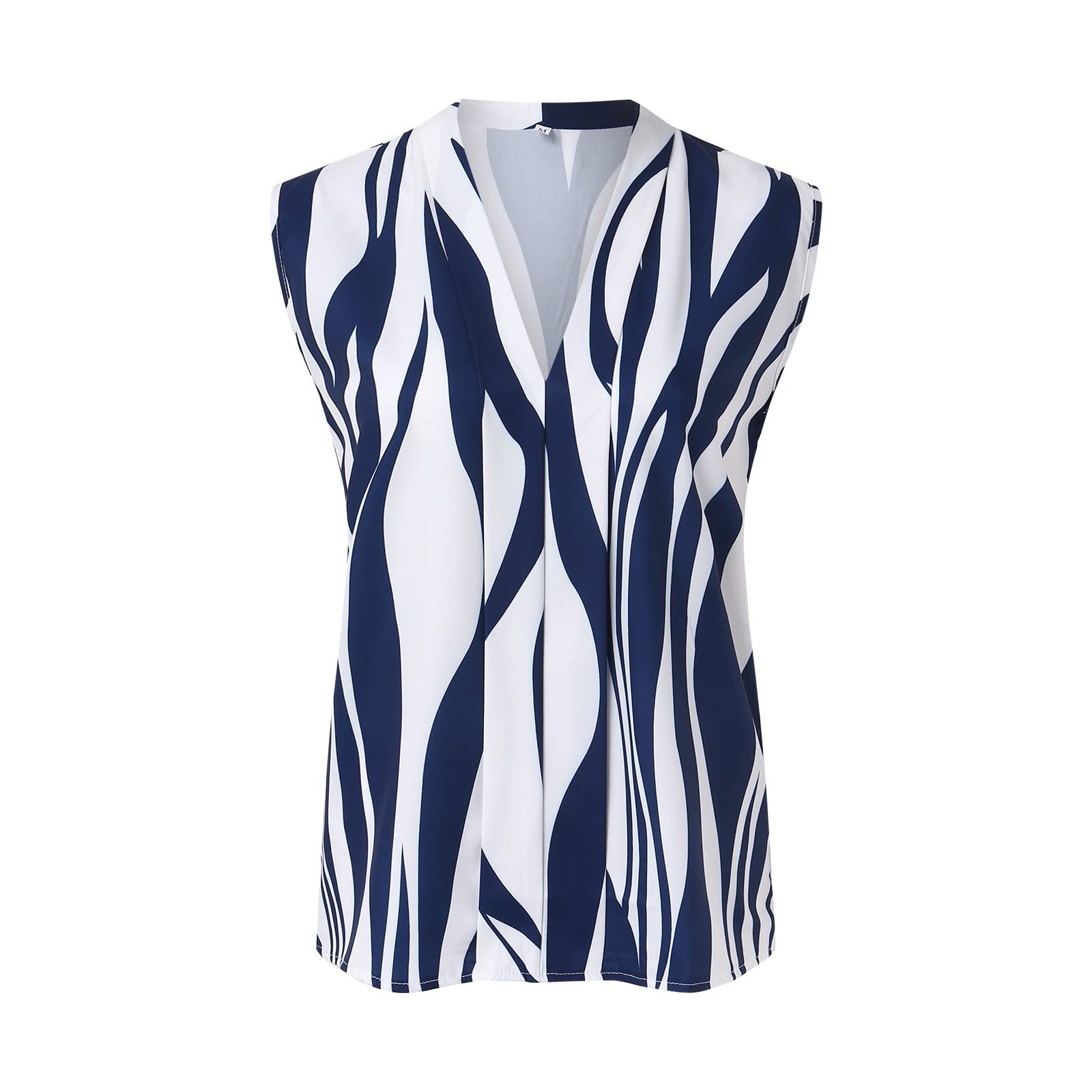 PADON Women's Slogan T-Shirts - Cobalt Blue & White Short Sleeve Peplum Tops, Ladies Linen Shirt with Ruffle Detail, Plus Size Nursing Tunic | Casual Wear, Office Outfits & Maternity Fashion