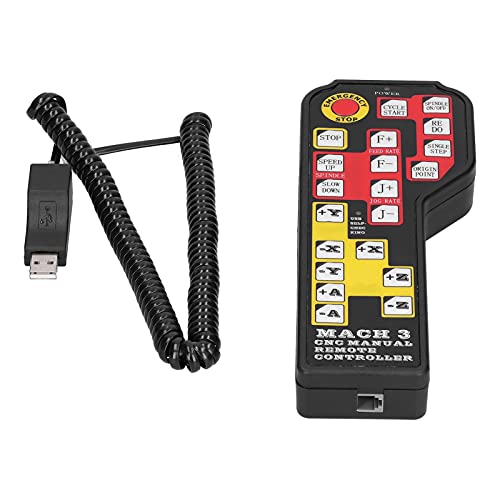USB Handbrake - CNC Remote Controller with Clear View, Waterproof & Safe for Industrial Use | Perfect for CNC Machines, Robotics & Heavy Equipment Operation