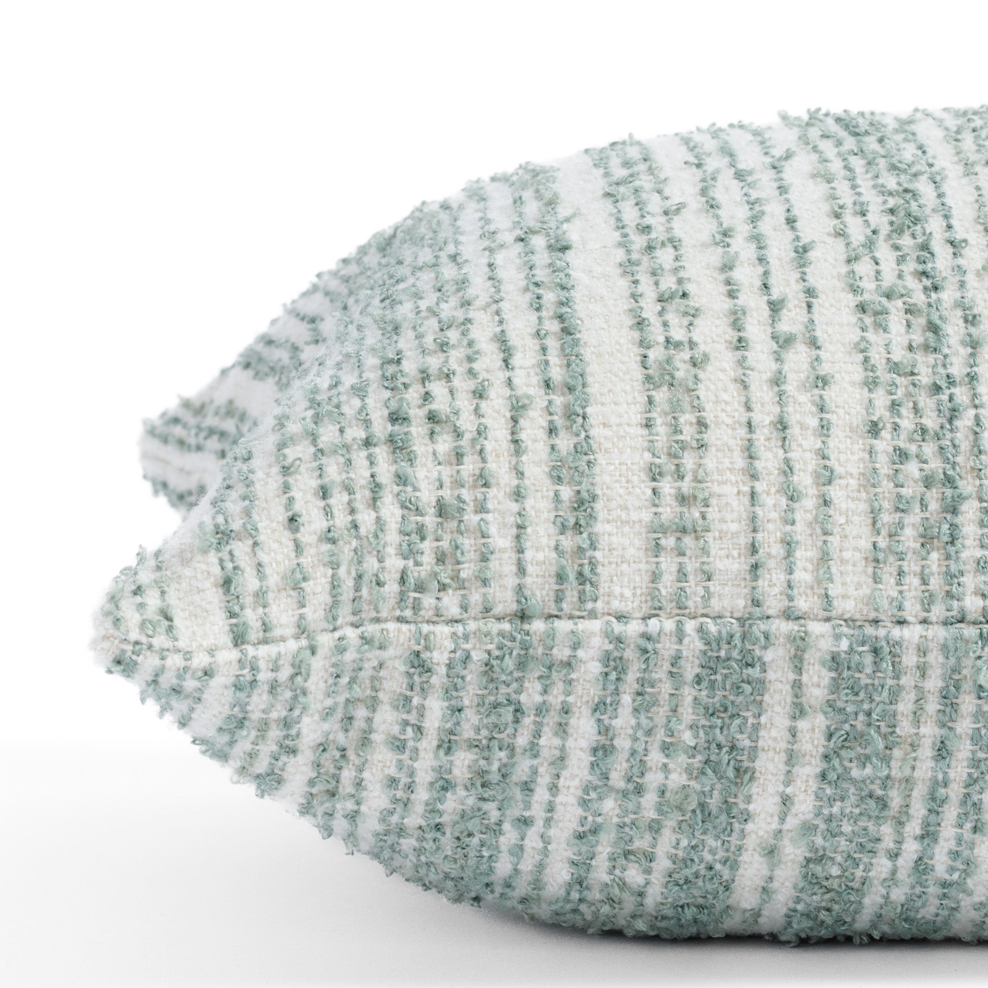 Kos Stripe 14x20 Lumbar Pillow in Jade Green - Supportive Cushion for Sofa, Bed & Office Chair - Perfect for Back Pain Relief & Home Decor