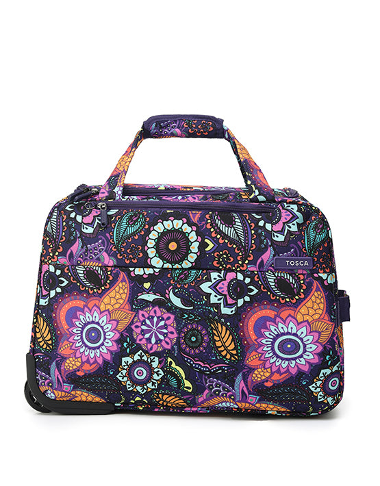 Tosca SO LITE AIR5055 WB F Onboard Wheel Bag Paisley - Lightweight Carry-On Luggage for Travel, Business Trips & Weekend Getaways