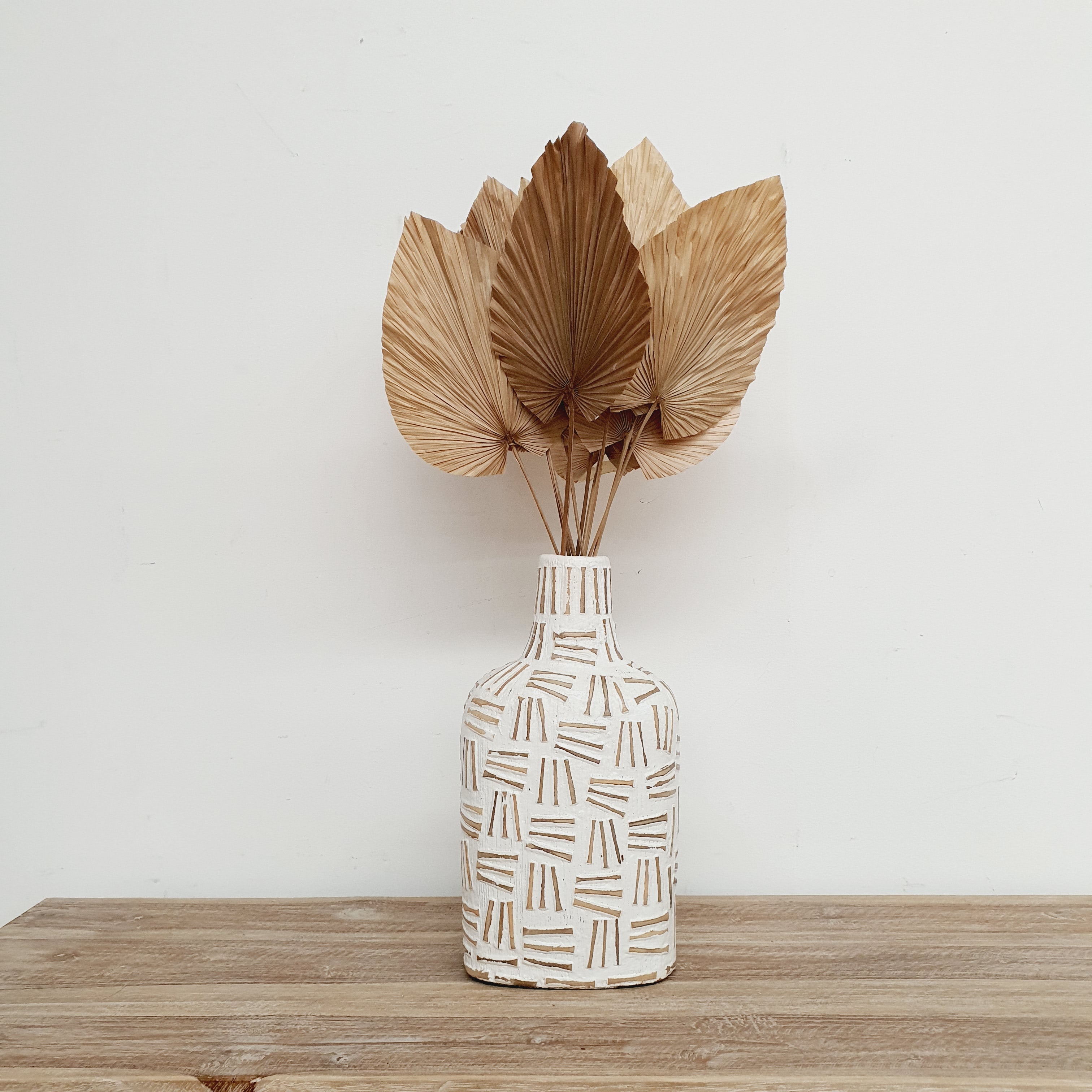 Elegant White Tall Decorative Vase for Home Decor - Perfect for Living Room, Dining Table & Wedding Centerpieces