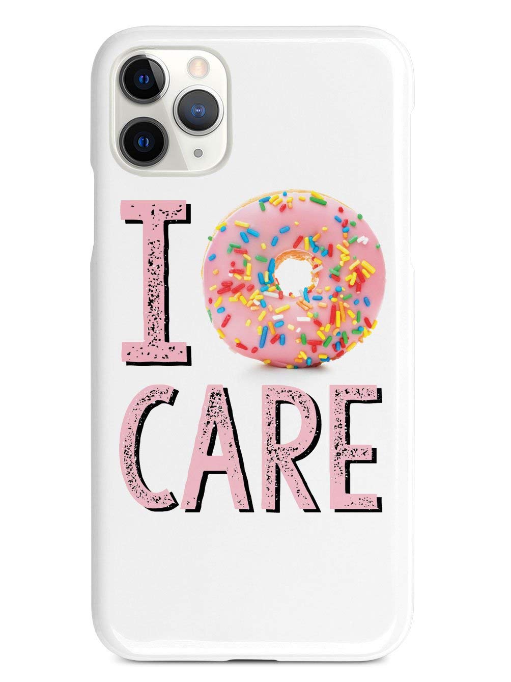 Premium 3D Textured Donut Design Protective Case for iPhone 12 Pro Max - Shockproof Slim Fit Cover with Raised Edges - Perfect for Everyday Use, Travel & Work - Compatible with Apple iPhone 12 Pro Max (2020) - I Donut Care
