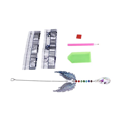 5D Rhinestone Painting Kit - Exquisite Wing Design with Strong Durable Shiny Rhinestones for Window Decor | Perfect for Home, Office & Gift Giving