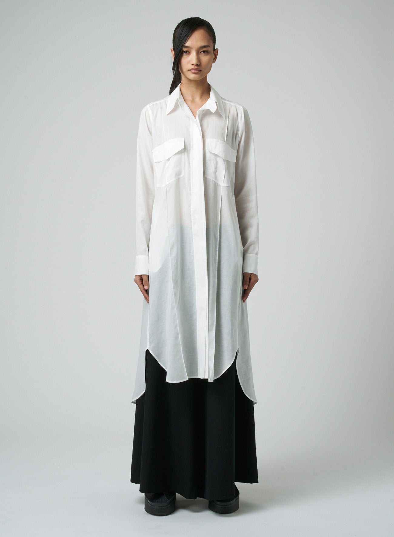 Breathable Cellulose Lawn Workwear Long Shirt Dress for Women - Perfect for Gardening, Outdoor Work & Casual Summer Wear