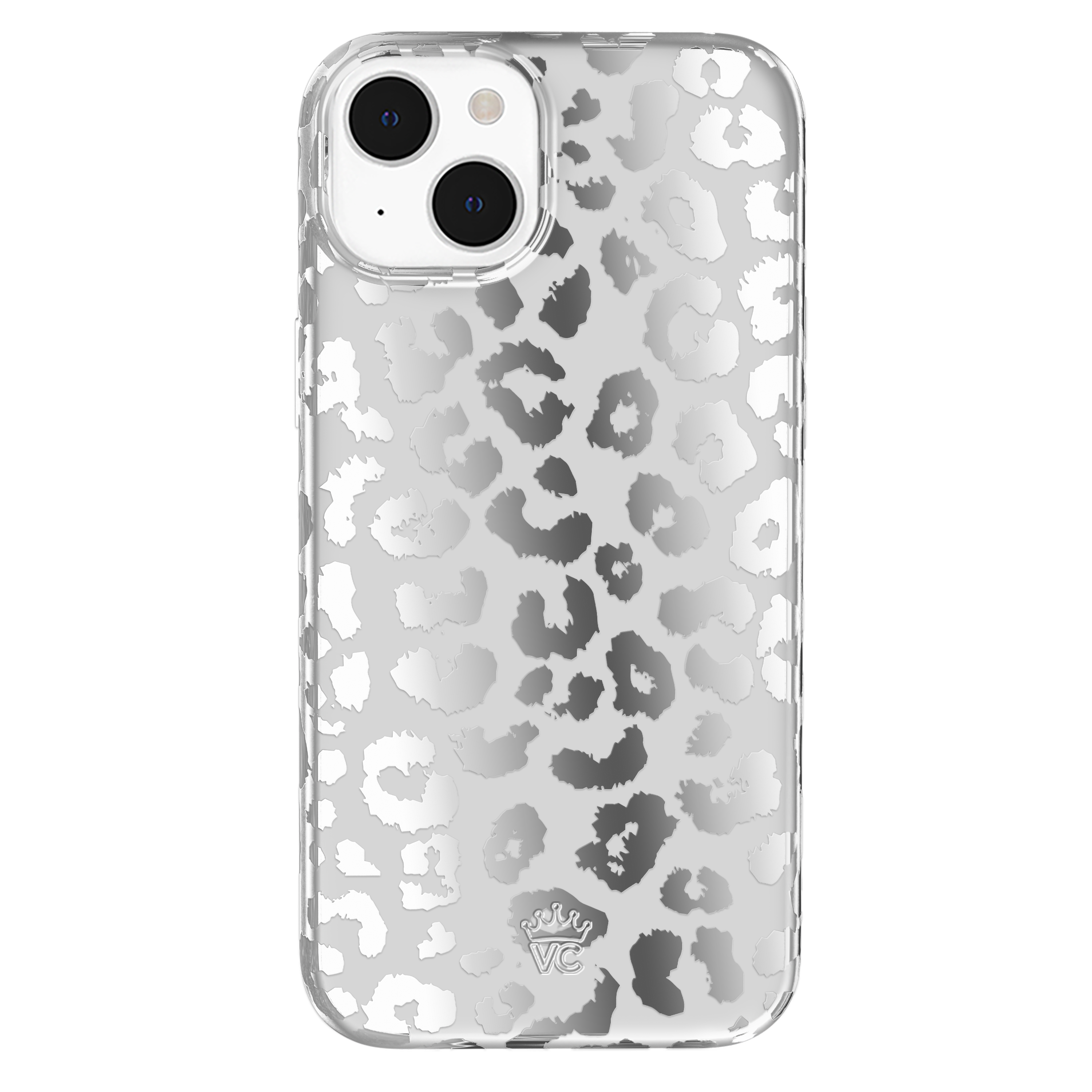 Chrome Leopard Print iPhone Case - Stylish Protective Cover for iPhone 13/14/15 Pro Max - Perfect for Fashion Lovers & Trendy Outfits