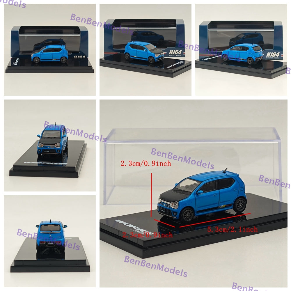 1/64 Scale Suzuki Alto Works (HA36S) Carbon Bonnet Customized Version - Diecast Model Car for Collectors & Hobbyists | Perfect for Display, Racing Dioramas & Japanese Car Enthusiasts