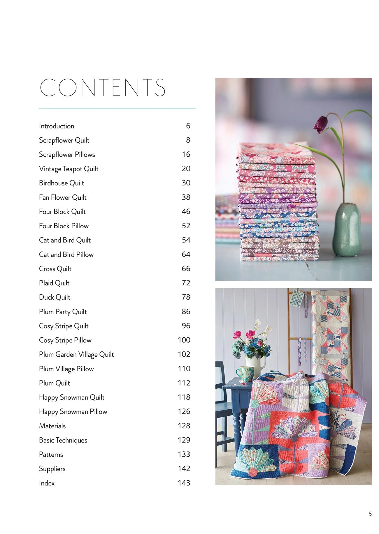 Tilda's Studio Quilt Pattern Book - DIY Quilting Designs for Beginners & Experts | Home Decor, Gift Ideas, Sewing Projects