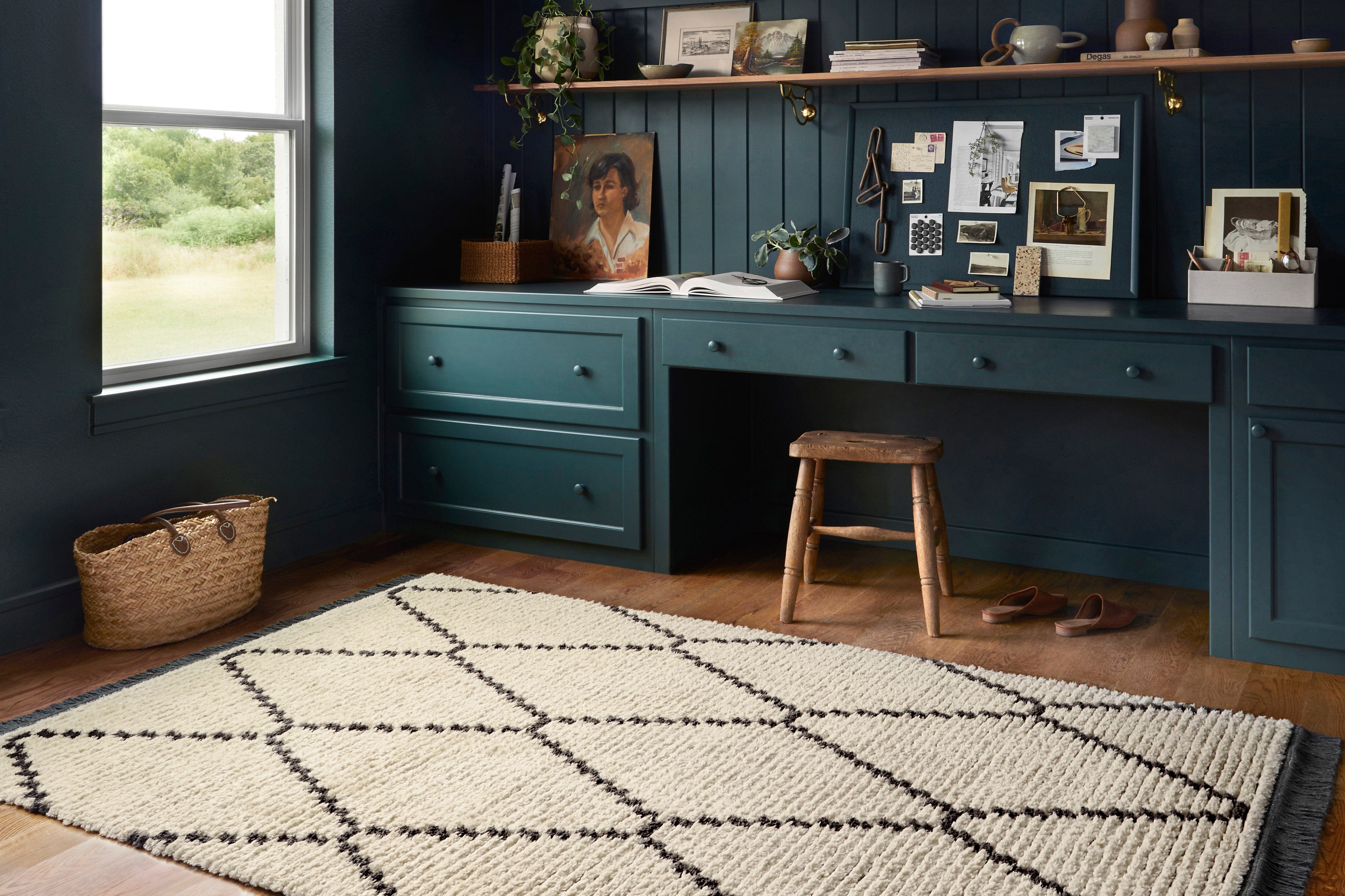 Chris Loves Julia x Loloi Alice ALI 04 Cream Area Rug - Soft & Durable Indoor/Outdoor Carpet for Living Room, Bedroom, or Patio