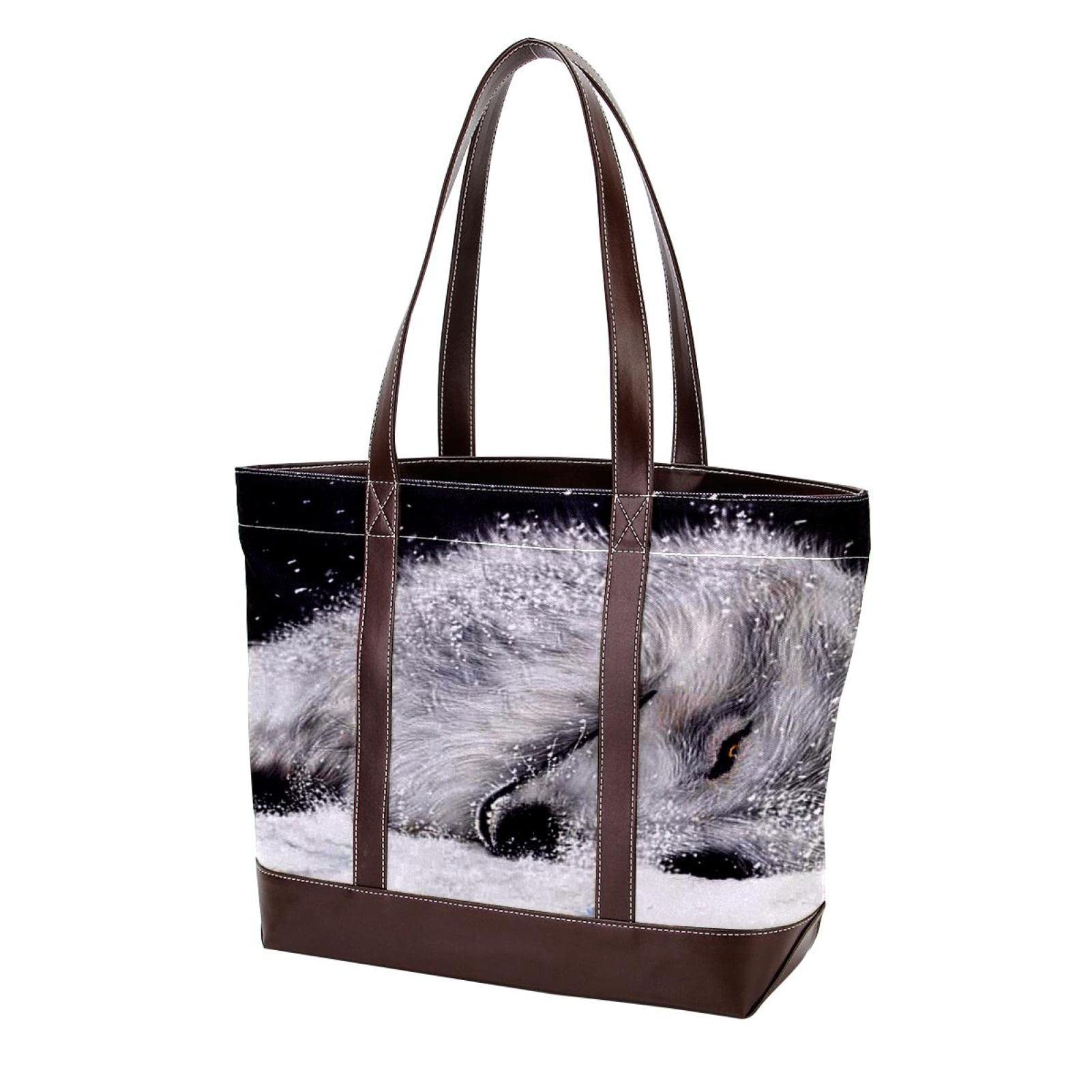 Stylish Sky Pattern Tote Bag for Women - Large Leather & Canvas Shoulder Bag with Top Handle - Perfect for Work, Travel & Shopping