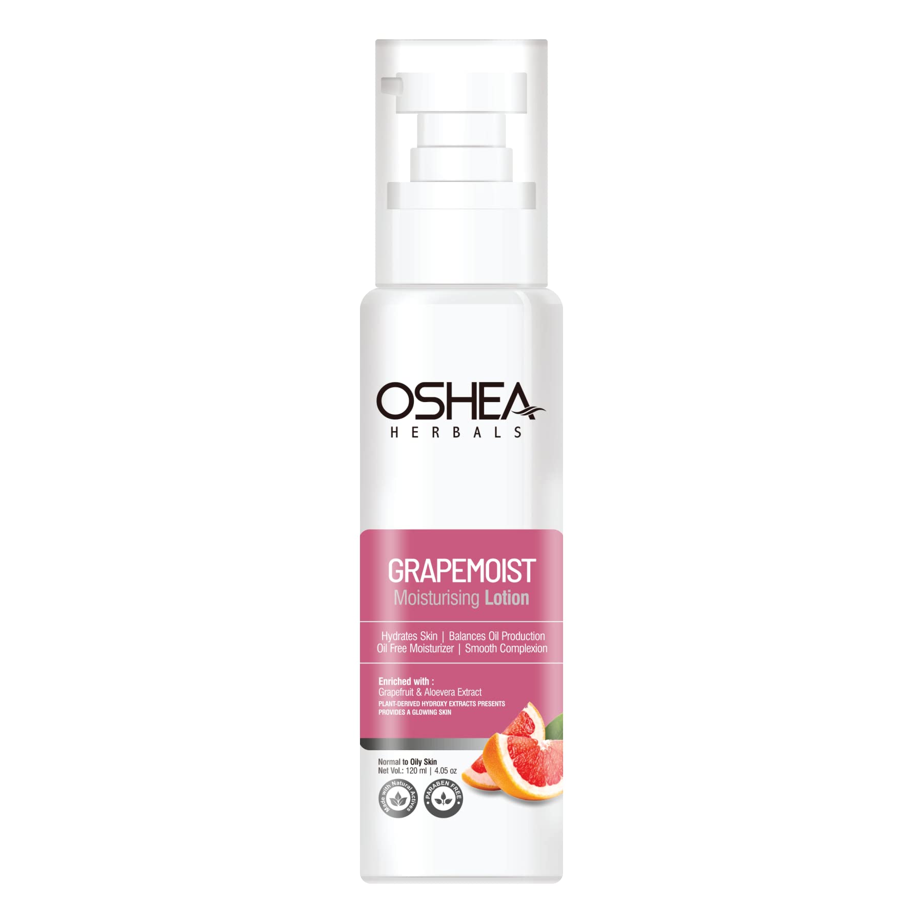 Oshea Herbals Grapemoist Moisturizing Lotion - Hydrating & Nourishing Face & Body Cream with Grape Extract for Dry Skin - Perfect for Daily Skincare Routine & Post-Workout Hydration