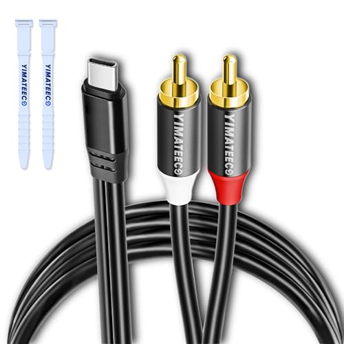 Usb C to 2 Rca - Black