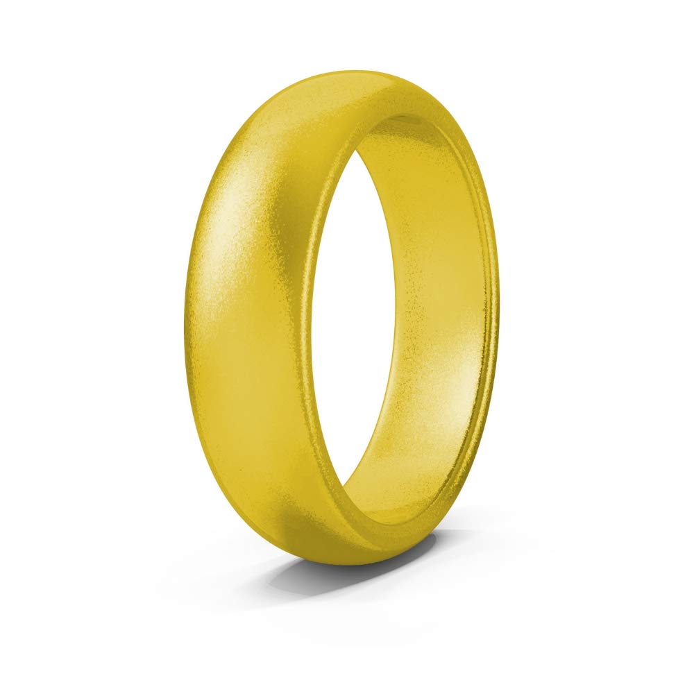 Silicone Wedding Bands for Men & Women - Comfortable, Durable, Thin Rubber Rings for Exercise, Gym, Swimming & Outdoor Activities