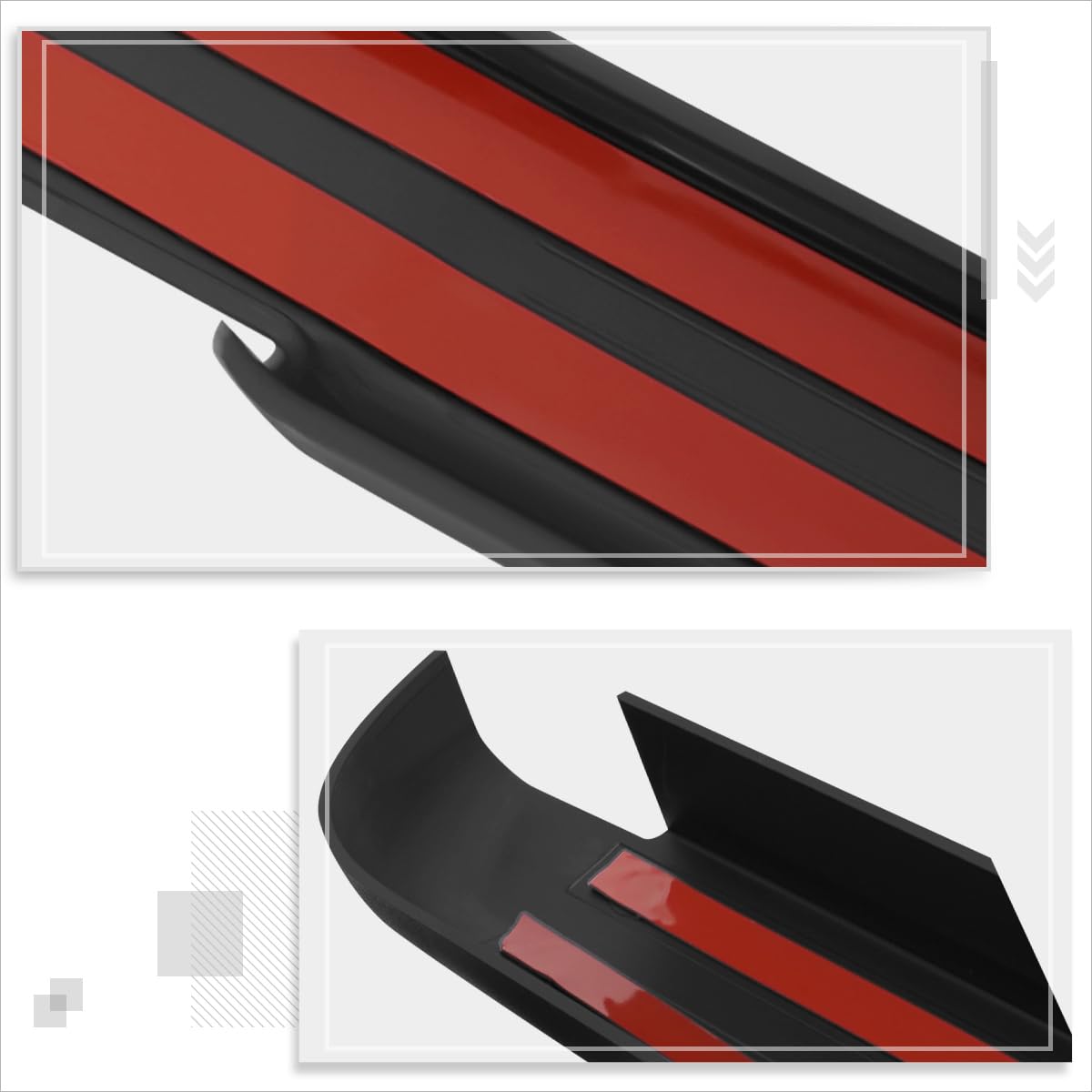 3Pcs Tailgate Bed Rails Protector Caps for 2005-2014 Nissan Frontier 73.3