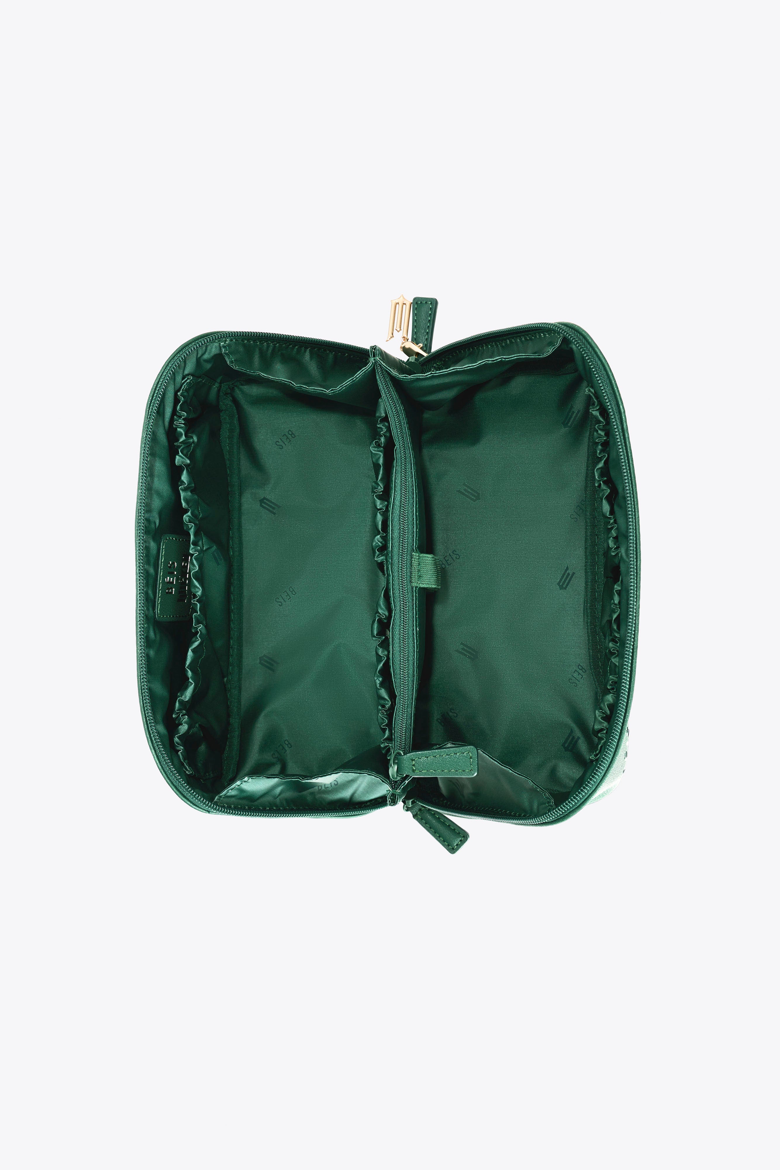 Premium Wicked Green Toiletry Kit - Travel Cosmetic Bag for Men & Women | Perfect for Gym, Camping & Vacation Essentials