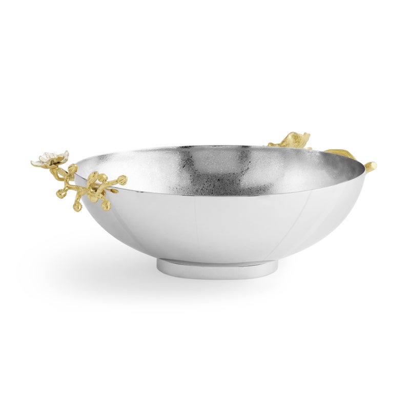 Elegant Orchid Low Oval Bowl - Handcrafted Ceramic Serving Dish for Salads, Soups & Desserts - Perfect for Dining, Entertaining & Home Decor