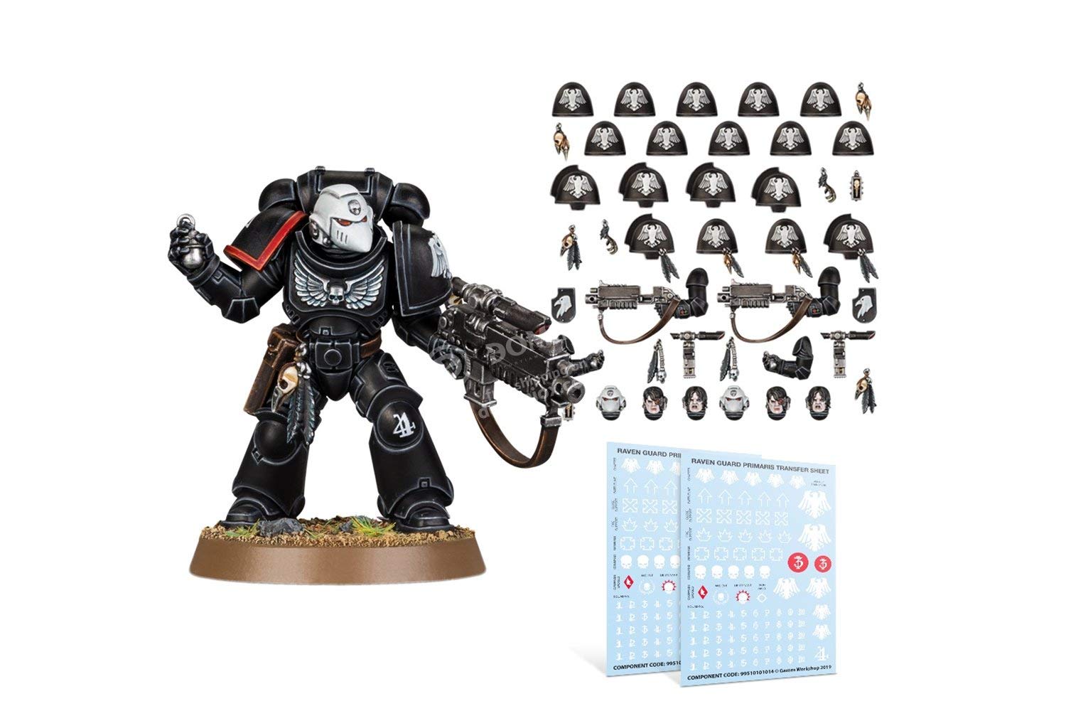 Warhammer 40,000 Raven Guard Primaris Upgrades & Transfers Kit - Games Workshop Miniature Wargaming Accessories for Tabletop Battles and Army Customization