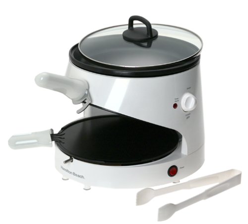 Hamilton Beach 80200 Flat Bread Maker - Electric Sandwich Press & Skillet for Pitas, Wraps, Quesadillas - Perfect for Home Cooking & Meal Prep