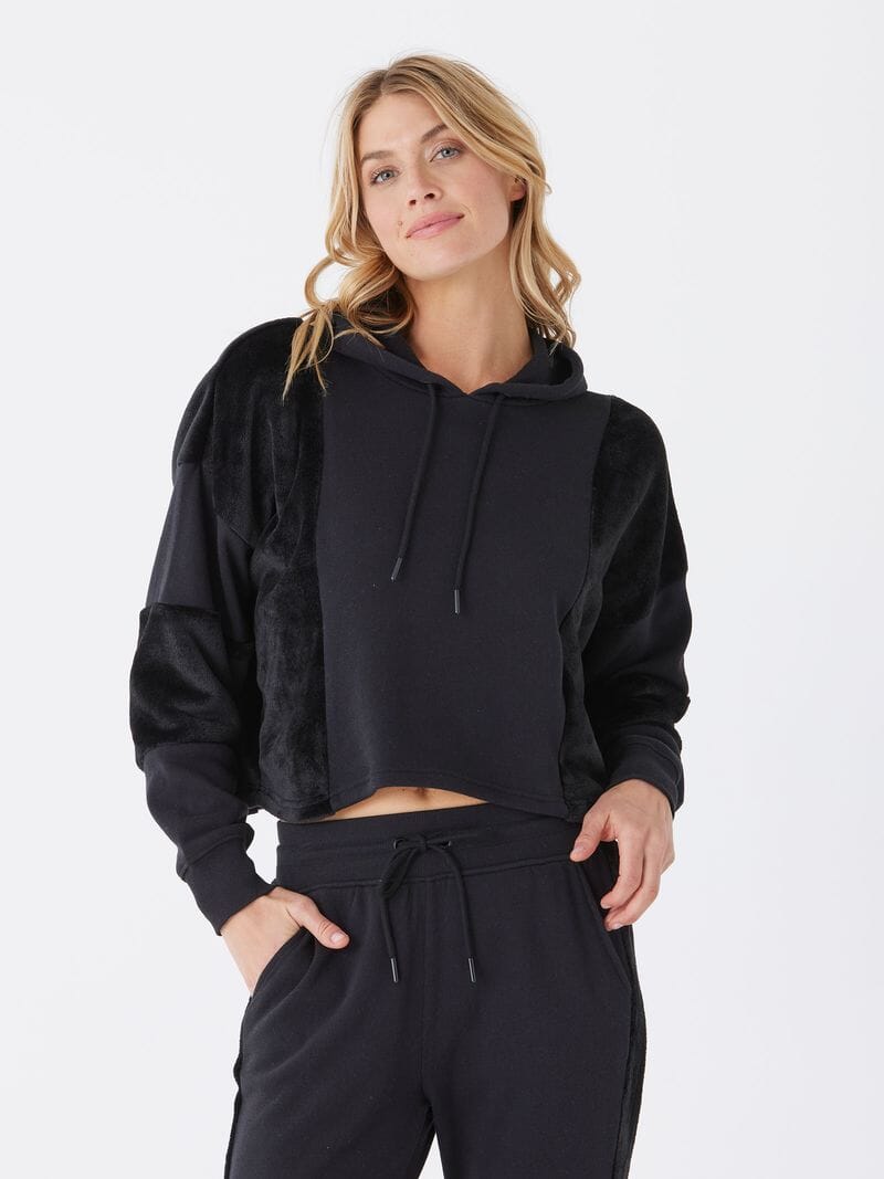 Black Fleece Sherpa Pullover for Women & Men - Cozy Winter Warm Zip Up Hoodie - Perfect for Outdoor Hiking, Camping & Casual Wear