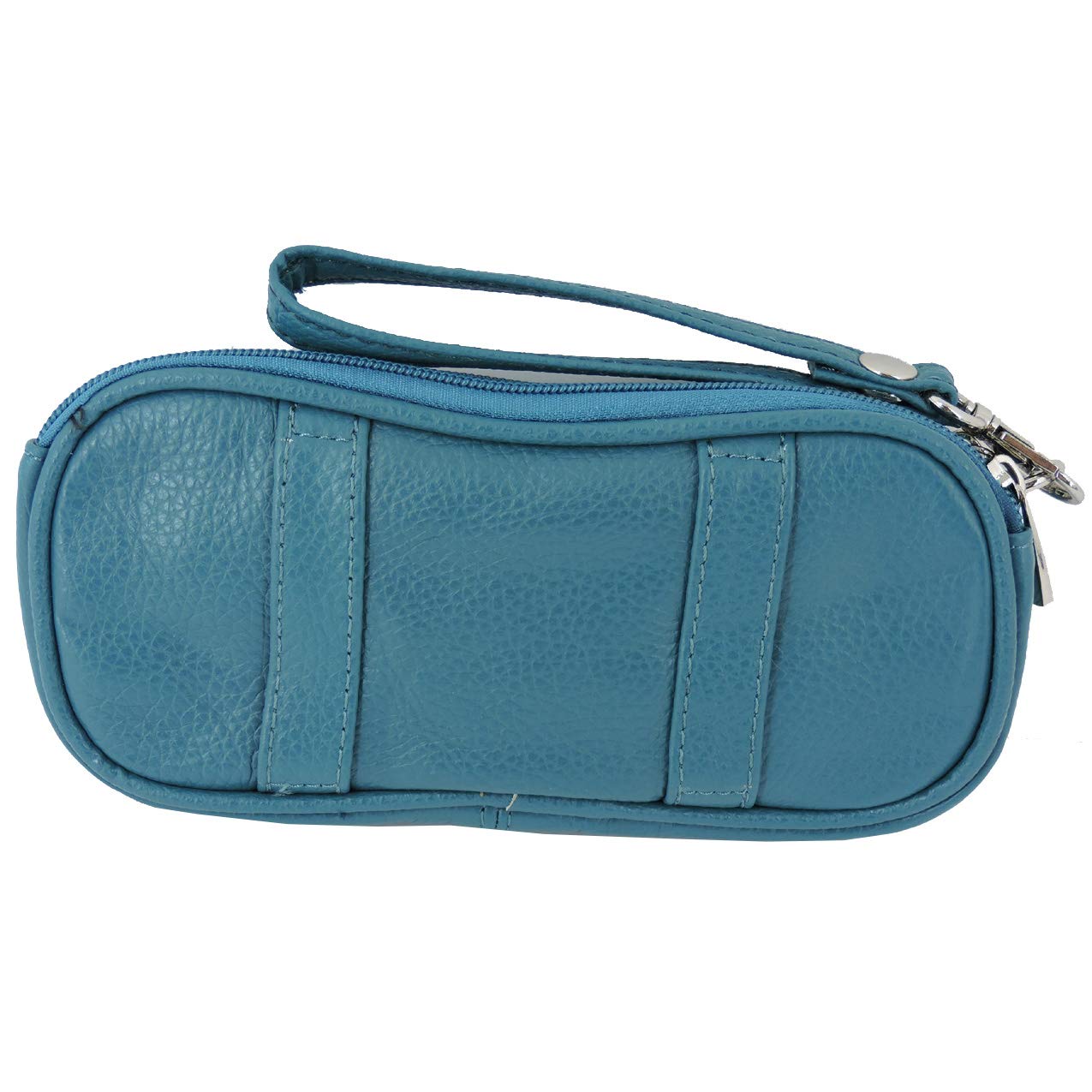 Premium Leather Eyeglass Case with Wristlet Handle - Padded Protective Sunglasses Holder for Men & Women - Perfect for Travel, Office, and Everyday Use