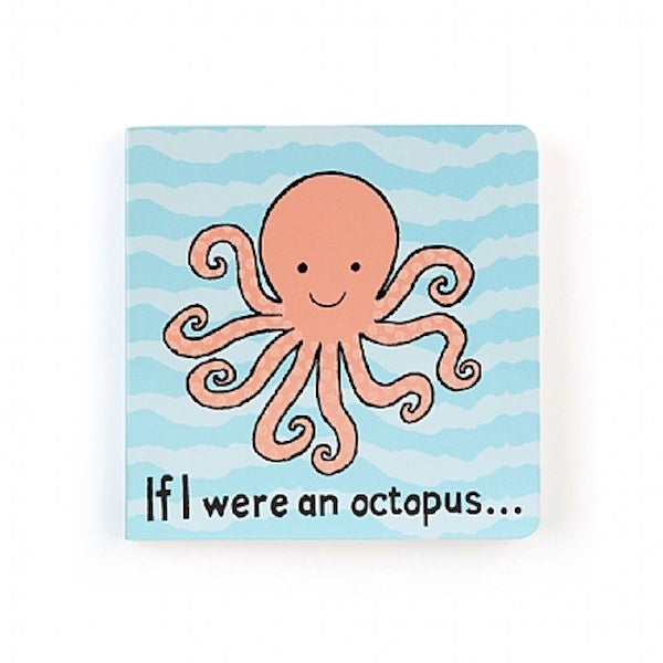 Jellycat If I Were An Octopus Board Book - Soft Plush Baby Book with Interactive Story | Perfect for Toddler Bedtime Reading & Early Learning