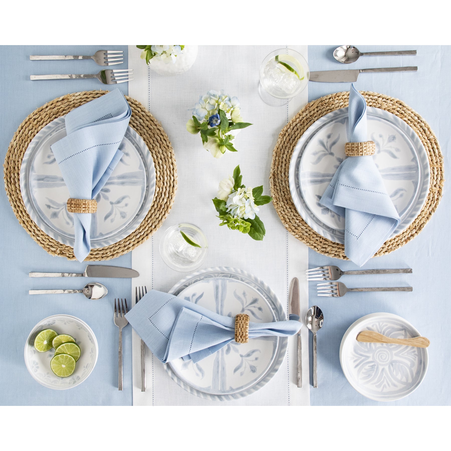 Elegant Classic Hemstitch Tablecloth - Premium Cotton Linen Table Cover for Dining Room, Wedding, Party & Special Occasions