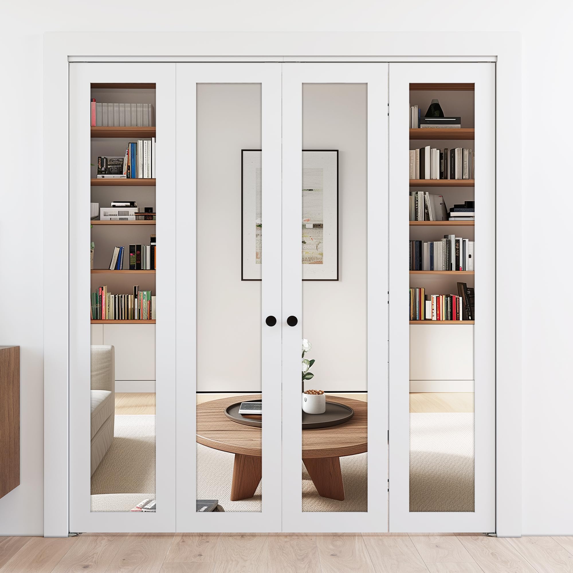 SMARTSTANDARD Bifold Closet Doors 48