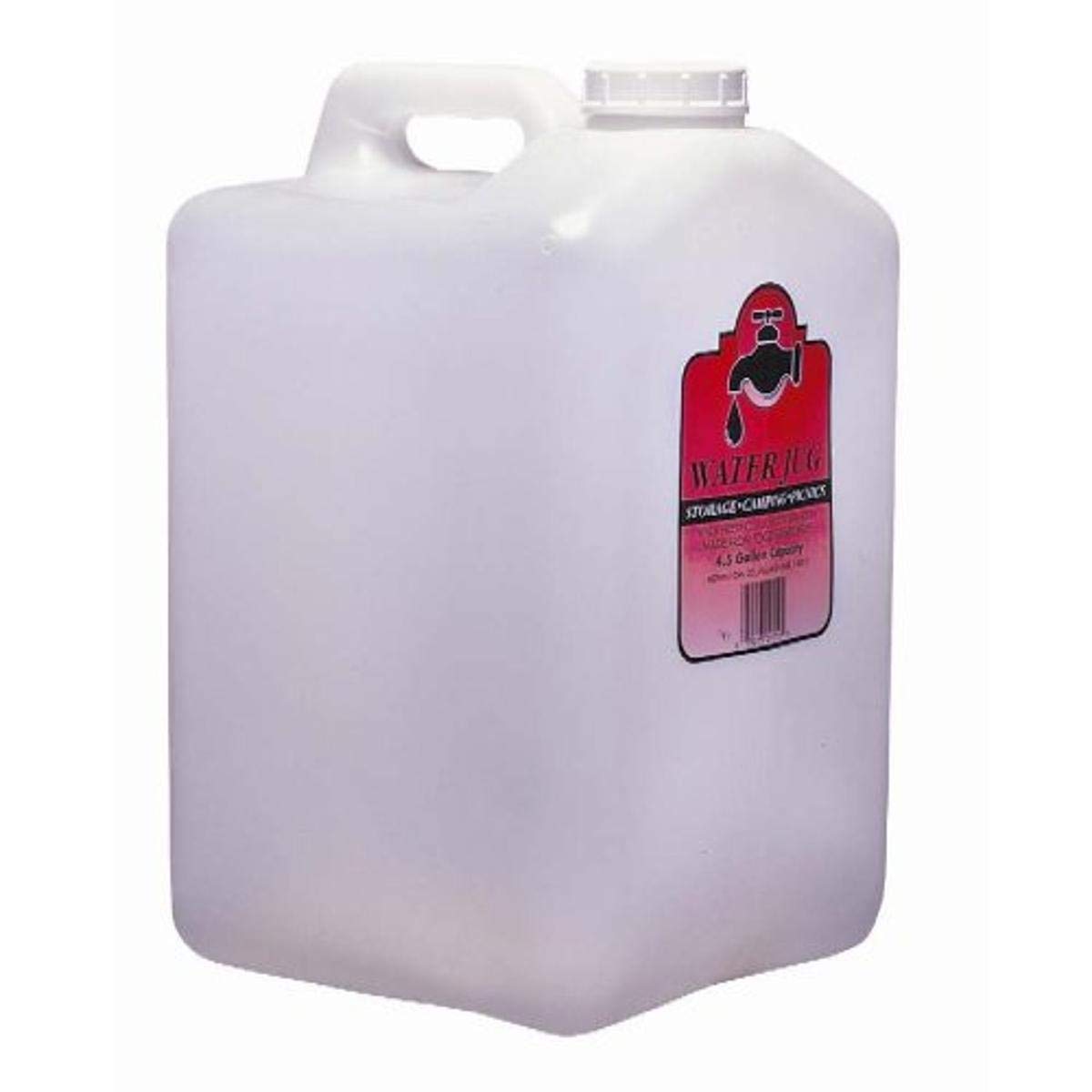 Midwest Can 9119-6PK 4.5 Gallon Water Storage Can with Cap - 6 Pack | Emergency Preparedness, Camping, Outdoor Activities & Water Storage Solution