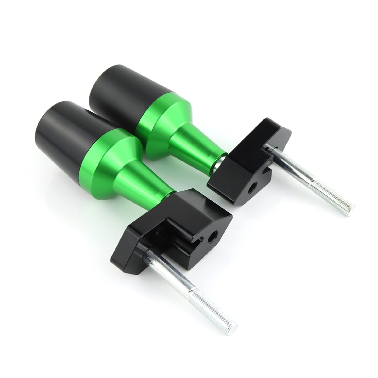 Kawasaki Z1000SX Ninja 1000 Motorcycle Frame Sliders (2010-2017) - Crash Protector & Fairing Guard Kit in Green - Perfect for Road Safety & Bike Protection