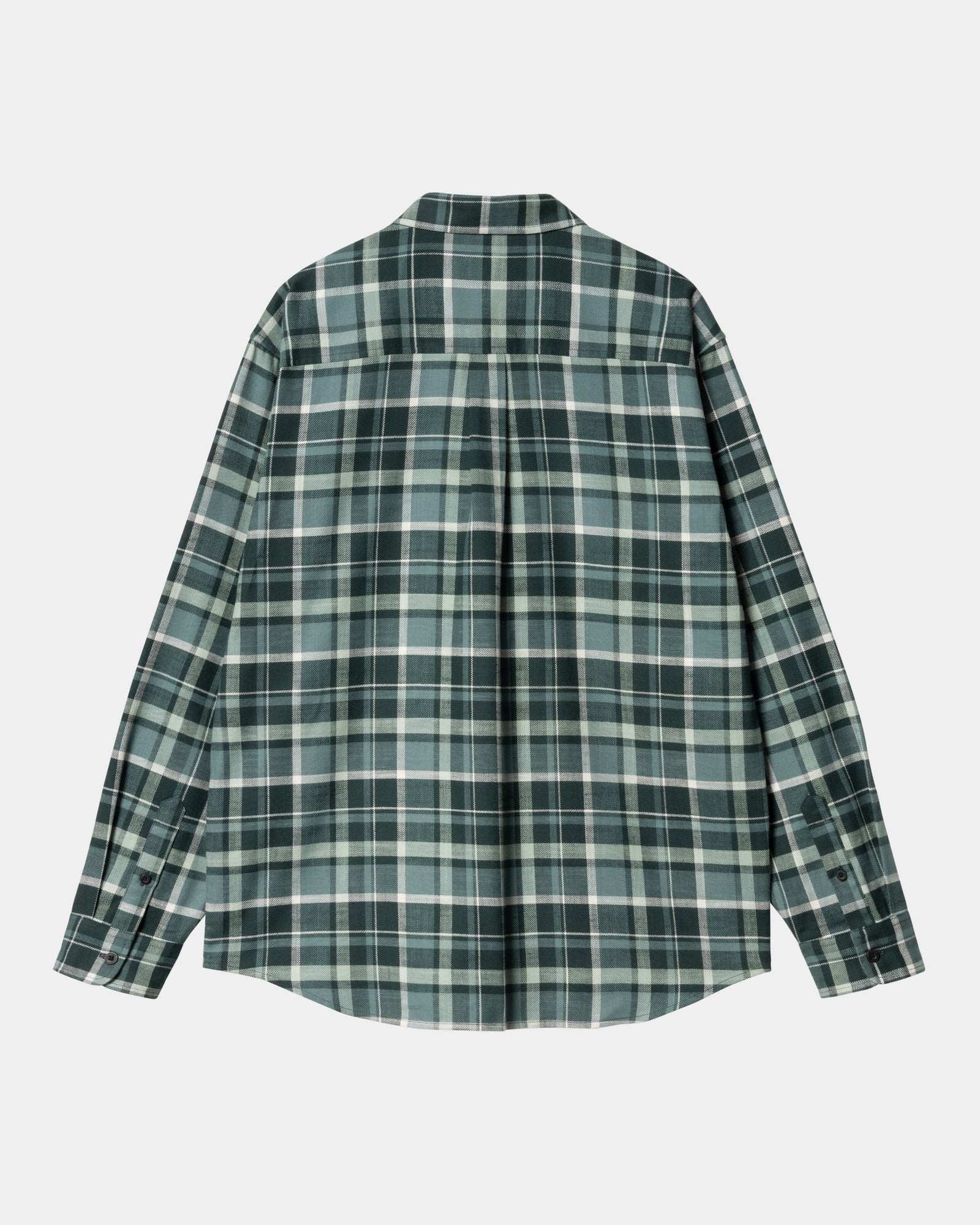 Fendrick Men's Casual Checkered Shirt | Deep Lagoon Blue Plaid Button-Up for Outdoor Activities & Daily Wear