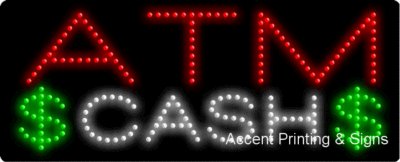 ATM Cash Flashing & Animated LED Sign - High Impact, Energy Efficient Business Advertising for Banks, Stores & Nightclubs