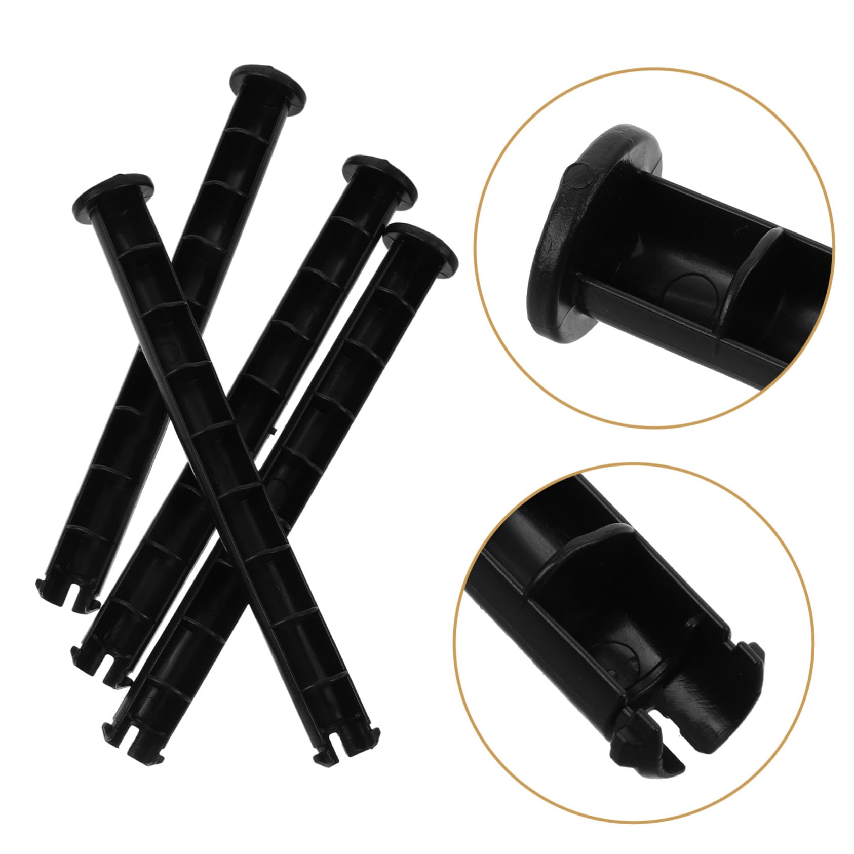 4-Piece Replacement Lid Clips for Trash Cans - Durable Locking Mechanism for Garbage Bins - Perfect for Kitchen, Bathroom & Outdoor Waste Containers