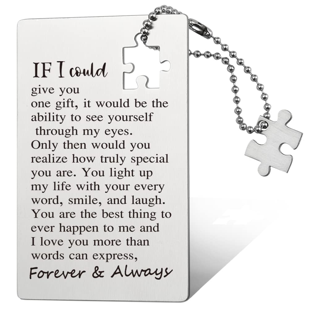Personalized Engraved Wallet Inserts - Romantic Anniversary Card Gifts for Couples & Lovers | Perfect for Valentine's Day, Weddings & Special Occasions
