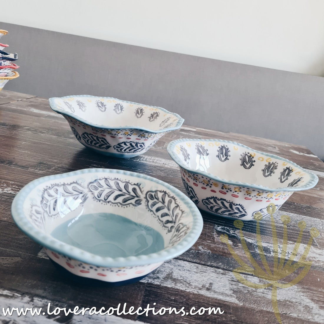 Stylish Afrocentric Light Blue Dinnerware & Serveware Set - Perfect for Family Dinners, Entertaining Guests & Cultural Celebrations