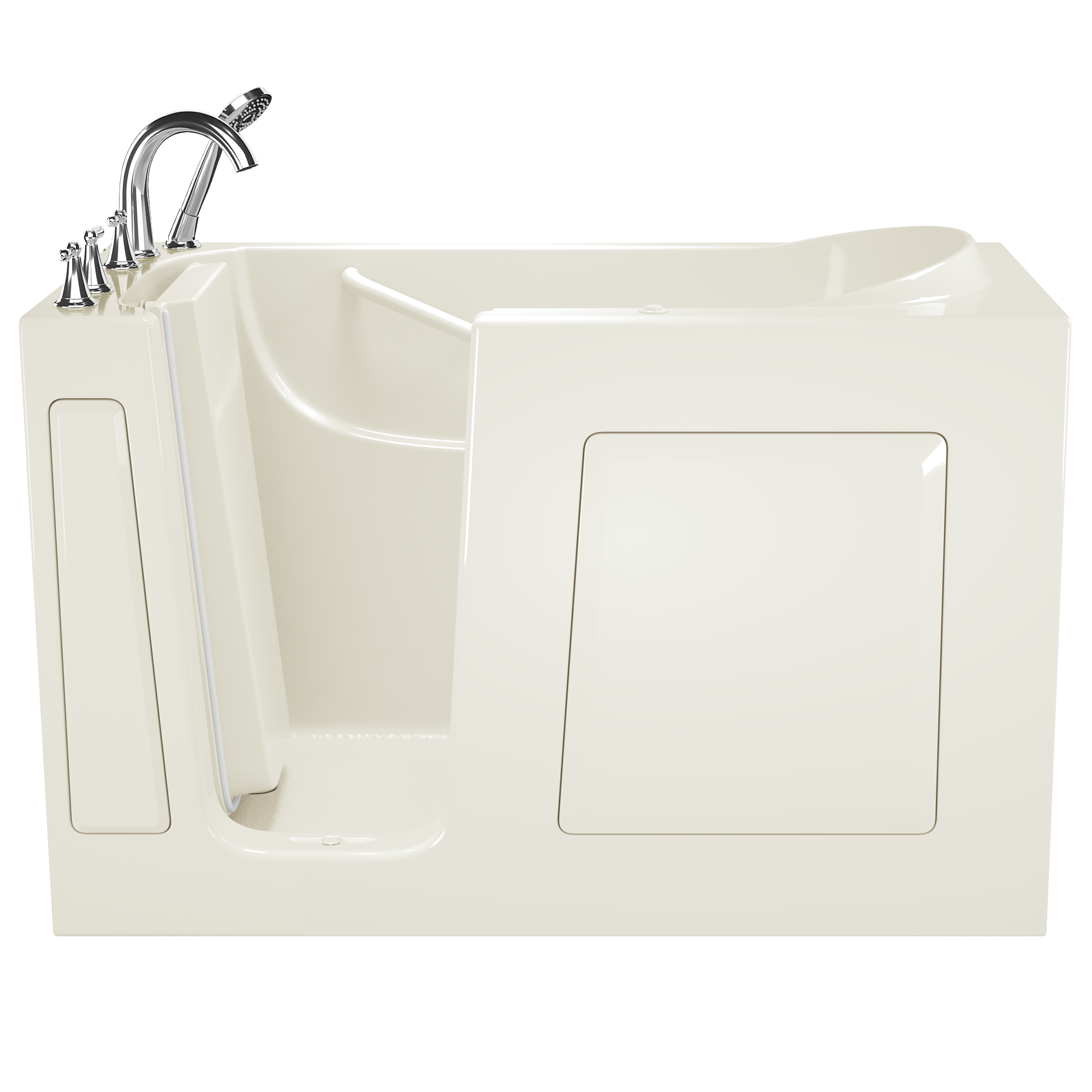 60 x 30 Inch Gelcoat Walk-In Bathtub with Air Spa System - Left Hand Drain & Faucet - Ideal for Elderly & Handicap Accessible Bathing