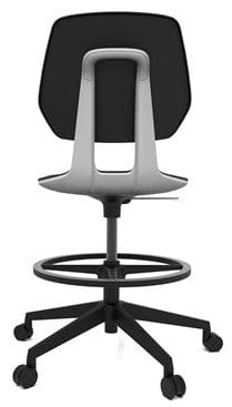 Safco 7827BL Commute Petite Drafting Chair - Adjustable Height Ergonomic Office Chair for Small Spaces, Home & Studio Workspaces