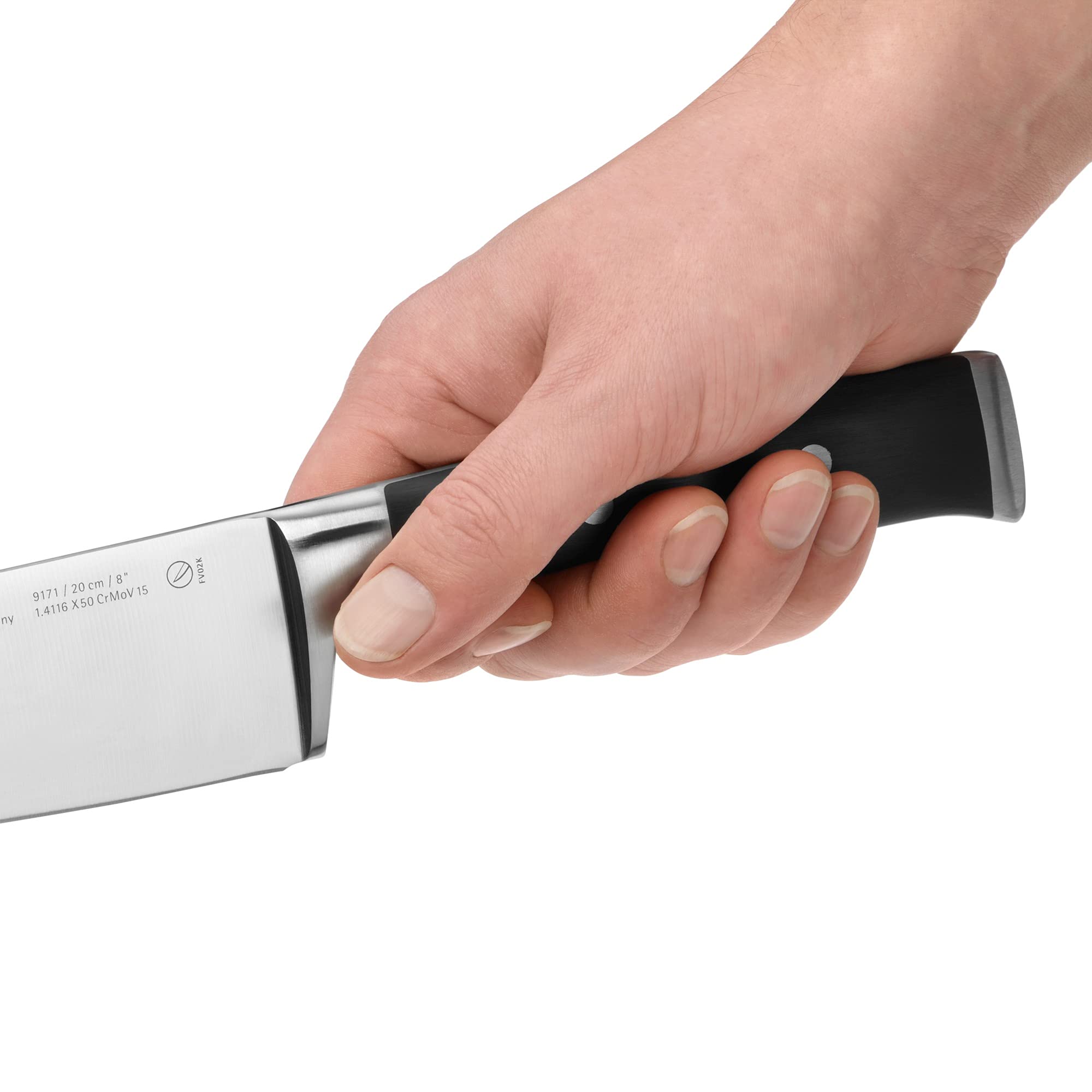 WMF 19cm Grand Class Bread Knife - Premium Black Stainless Steel Serrated Blade for Slicing Bread, Cakes & Pastries - Perfect for Home Bakers & Professional Kitchens