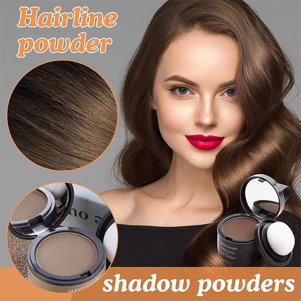 YouthColor Magic Fluffy Hair Powder for Thinning Hair - Waterproof Hairline Builder & Scalp Concealer - Eyebrow Shading Powder (Black) - Perfect for Daily Use, Special Occasions & Hair Styling