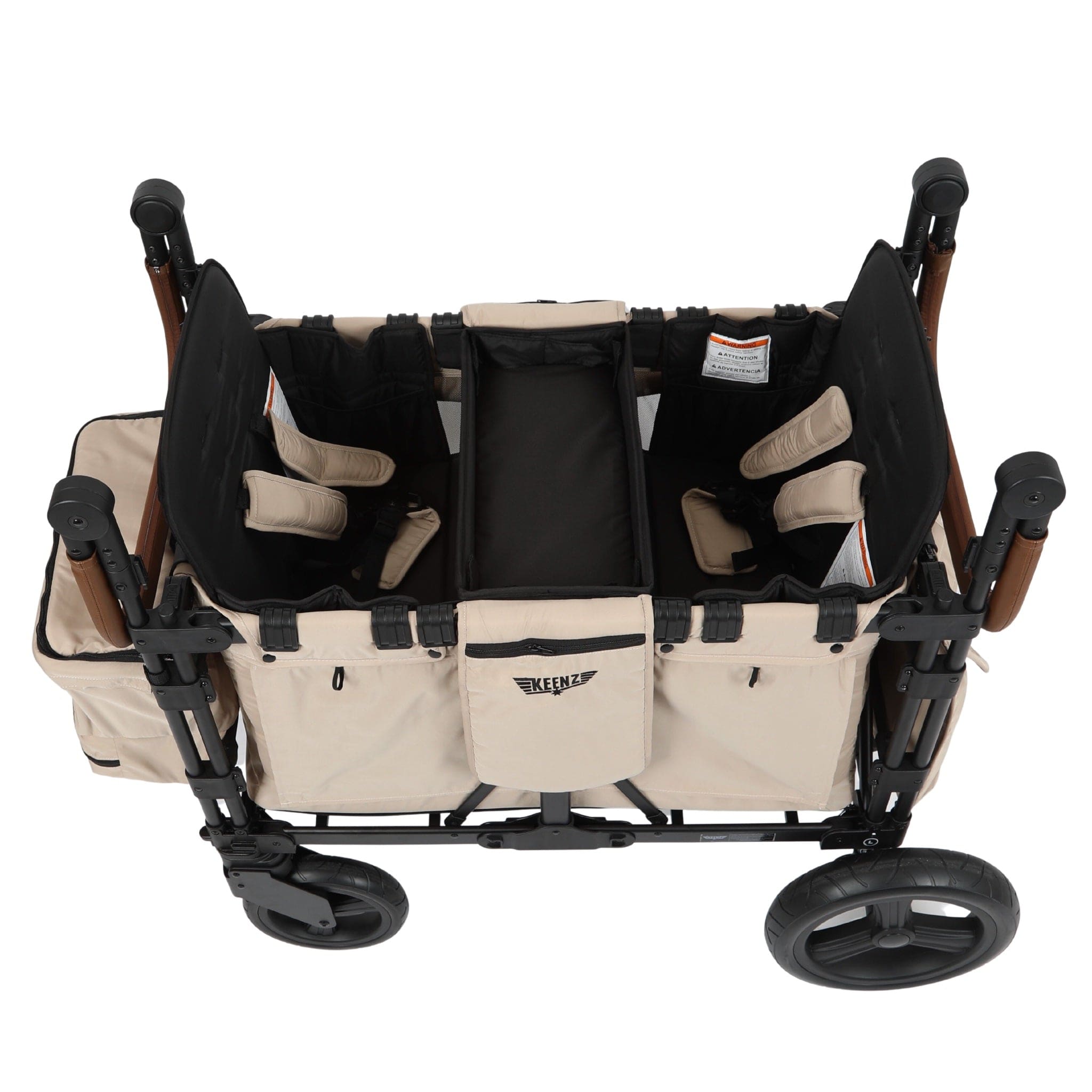 Keenz XC 2.0 2 Passenger Stroller Wagon - Lightweight Foldable All-Terrain Wagon for Kids | Perfect for Beach, Park, Camping & Outdoor Adventures