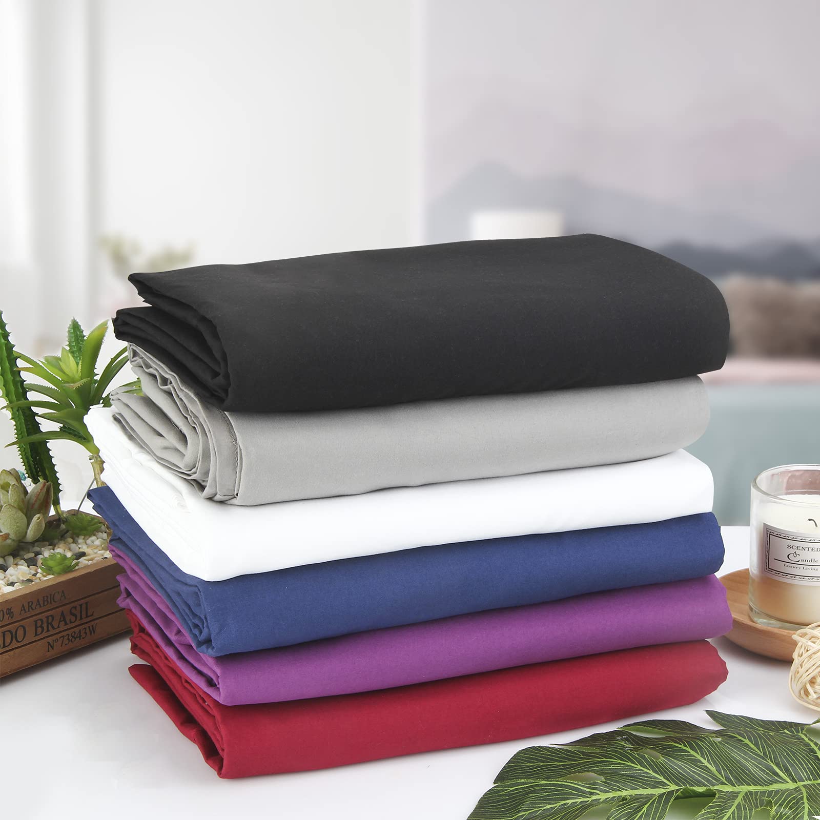 Breathable Microfiber Bed Sheets - Ultra Soft, Wrinkle Resistant & Double Brushed Flat Sheet for Twin, Full, Queen & King Size Beds | Machine Washable (Gray, Queen Size) - Perfect for All-Season Comfort in Bedroom, Guest Room or Dorm