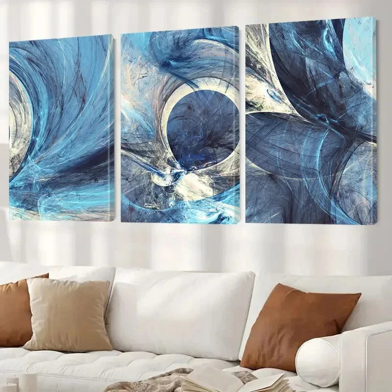 3-Piece Elegant Minimalist Wall Art Set - Framed Canvas Prints 50x70cm | High Quality Australian Made | Ready to Hang | Perfect for Living Room, Bedroom & Office Decor